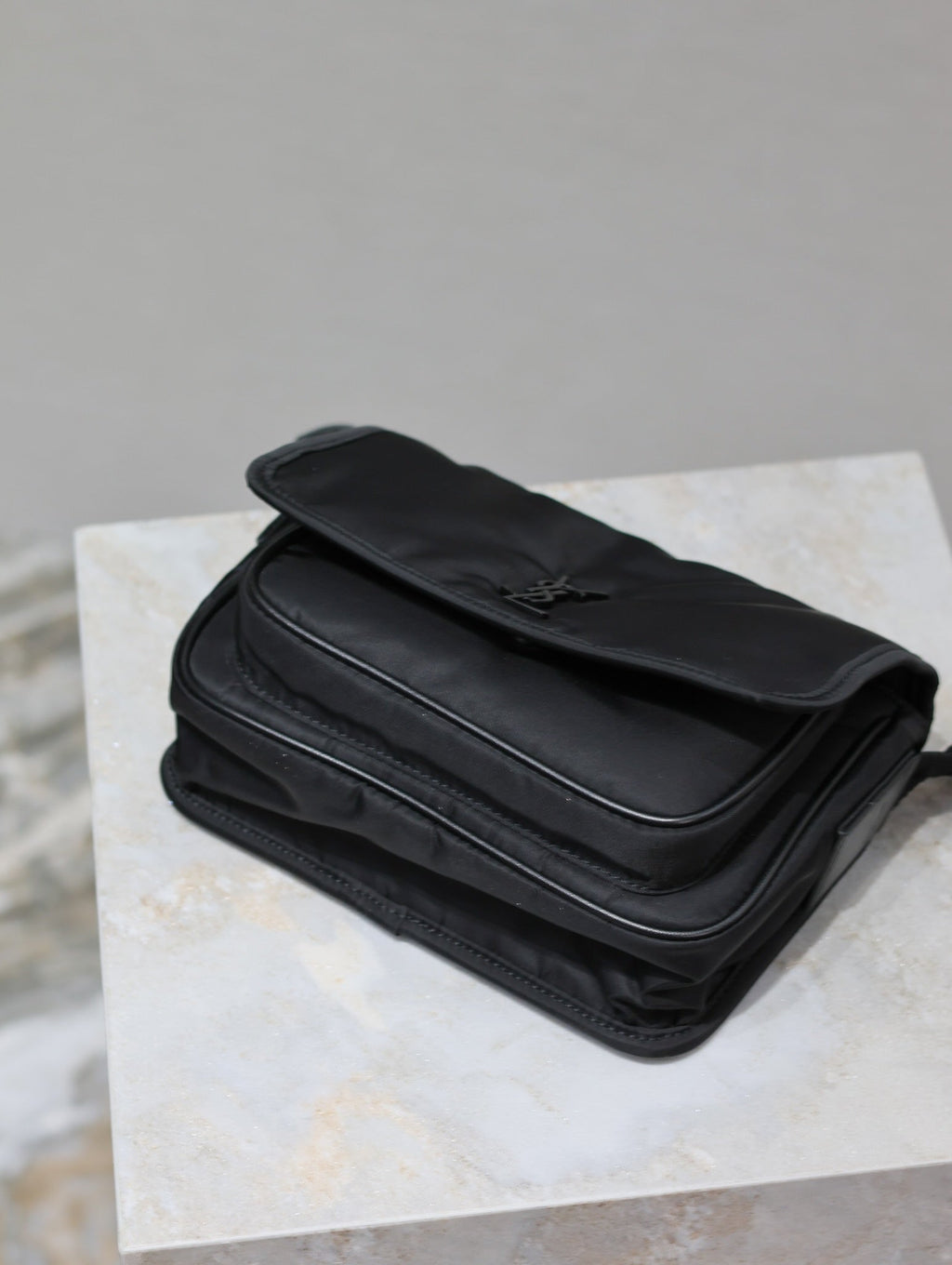 Saint Laurent Niki Baby 22 in Black Nylon Bag