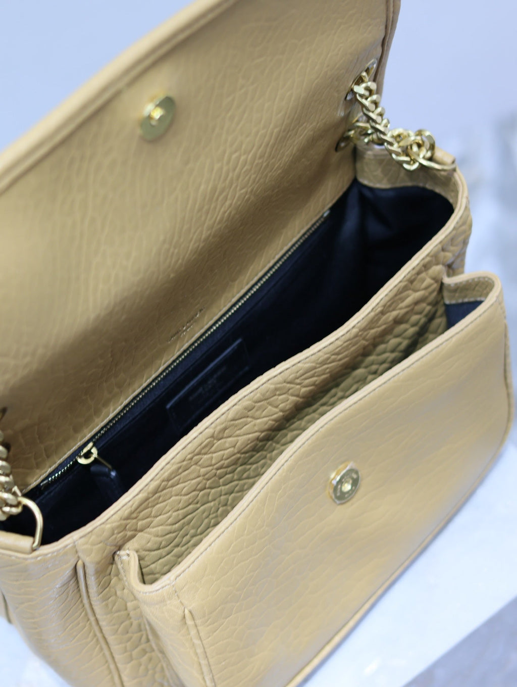 Saint Laurent Niki Medium 28 in Dijon Yellow Elephant Pattern Lambskin Bag