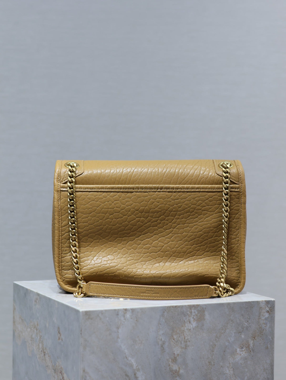 Saint Laurent Niki Medium 28 in Dijon Yellow Elephant Pattern Lambskin Bag