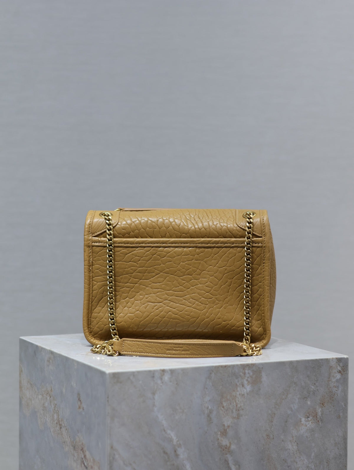 Saint Laurent Niki Baby 22 in Dijon Yellow Elephant Pattern Lambskin Bag