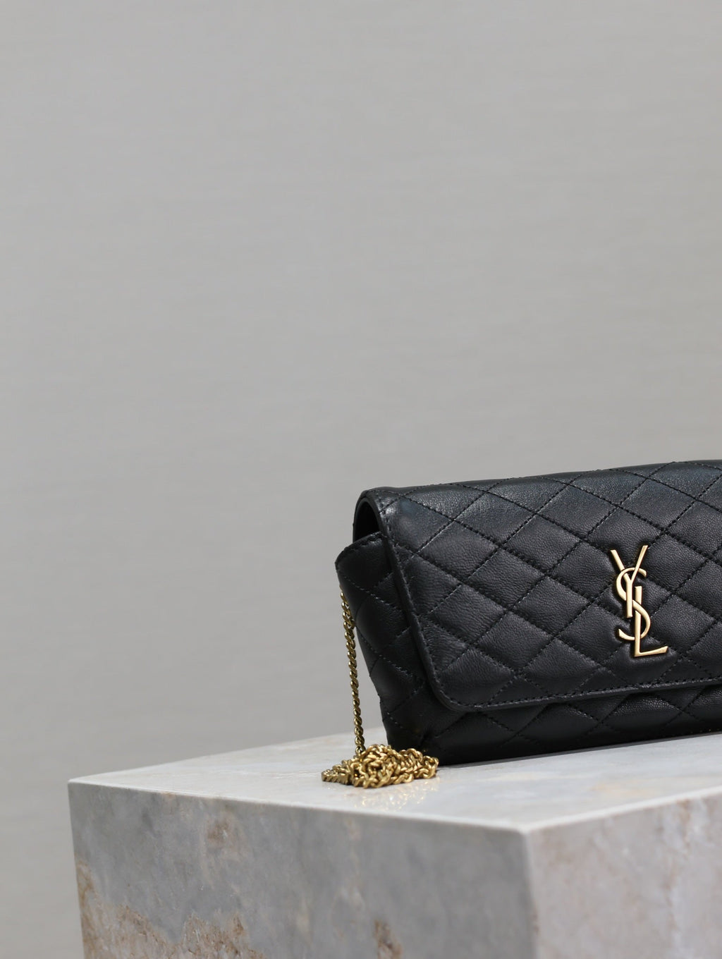 Saint Laurent 25S Saint Laurent Gaby 19 in Black Quilted Calfskin Gold Hardwre Bag