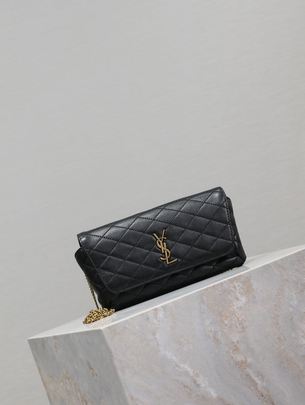 Saint Laurent 25S Saint Laurent Gaby 19 in Black Quilted Calfskin Gold Hardwre Bag