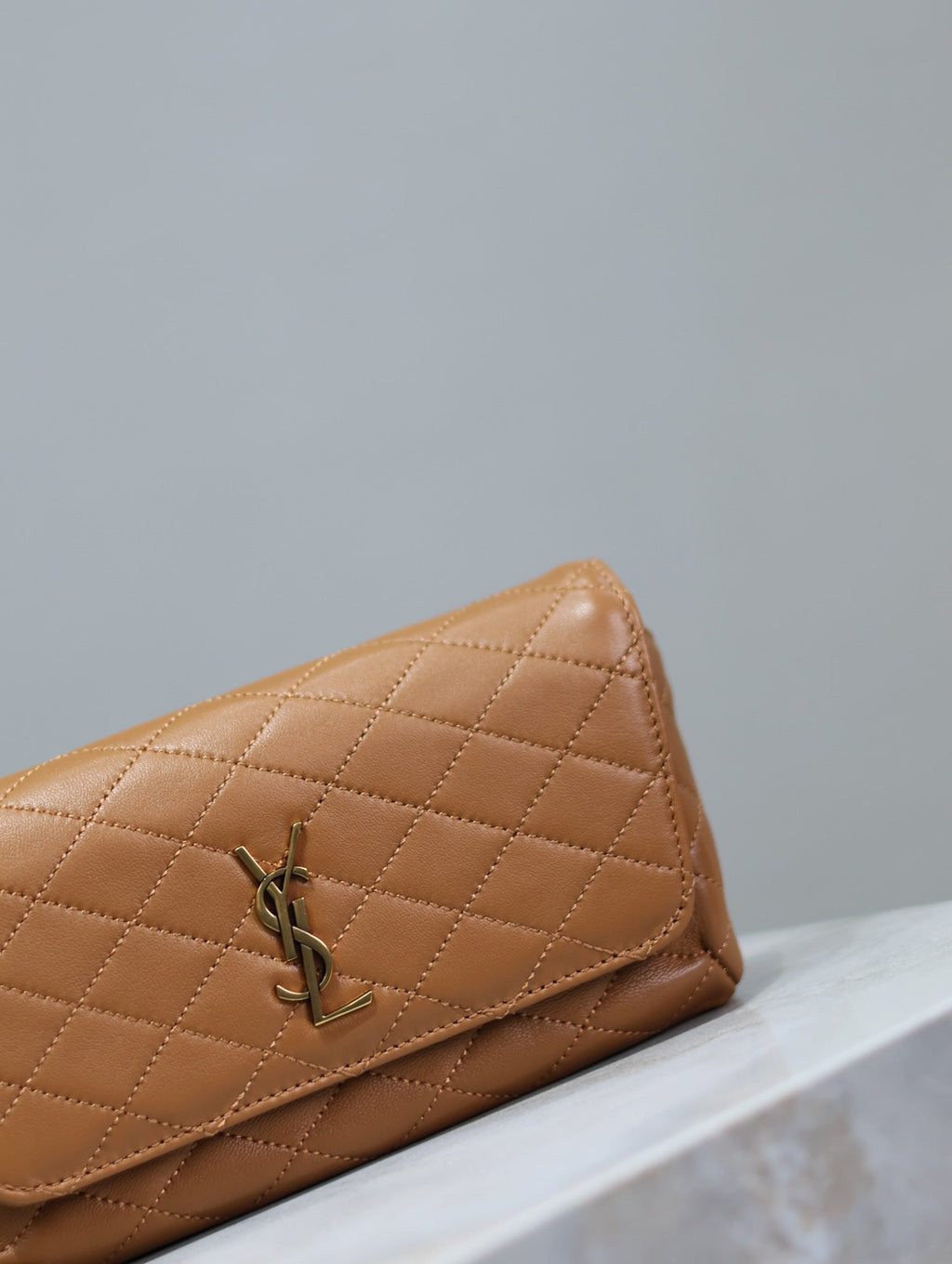 Saint Laurent 25S Saint Laurent Gaby 19 in Fox Quilted Calfskin Gold Hardwre Bag