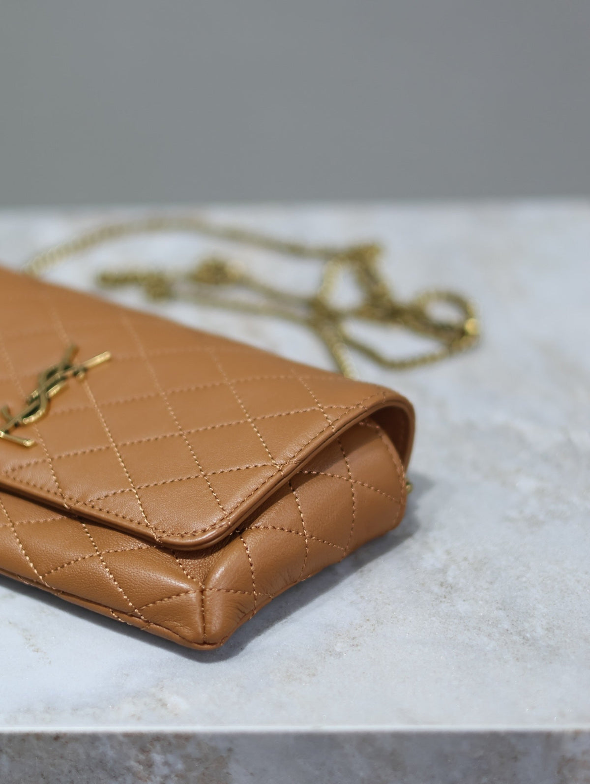 Saint Laurent 25S Saint Laurent Gaby 19 in Fox Quilted Calfskin Gold Hardwre Bag