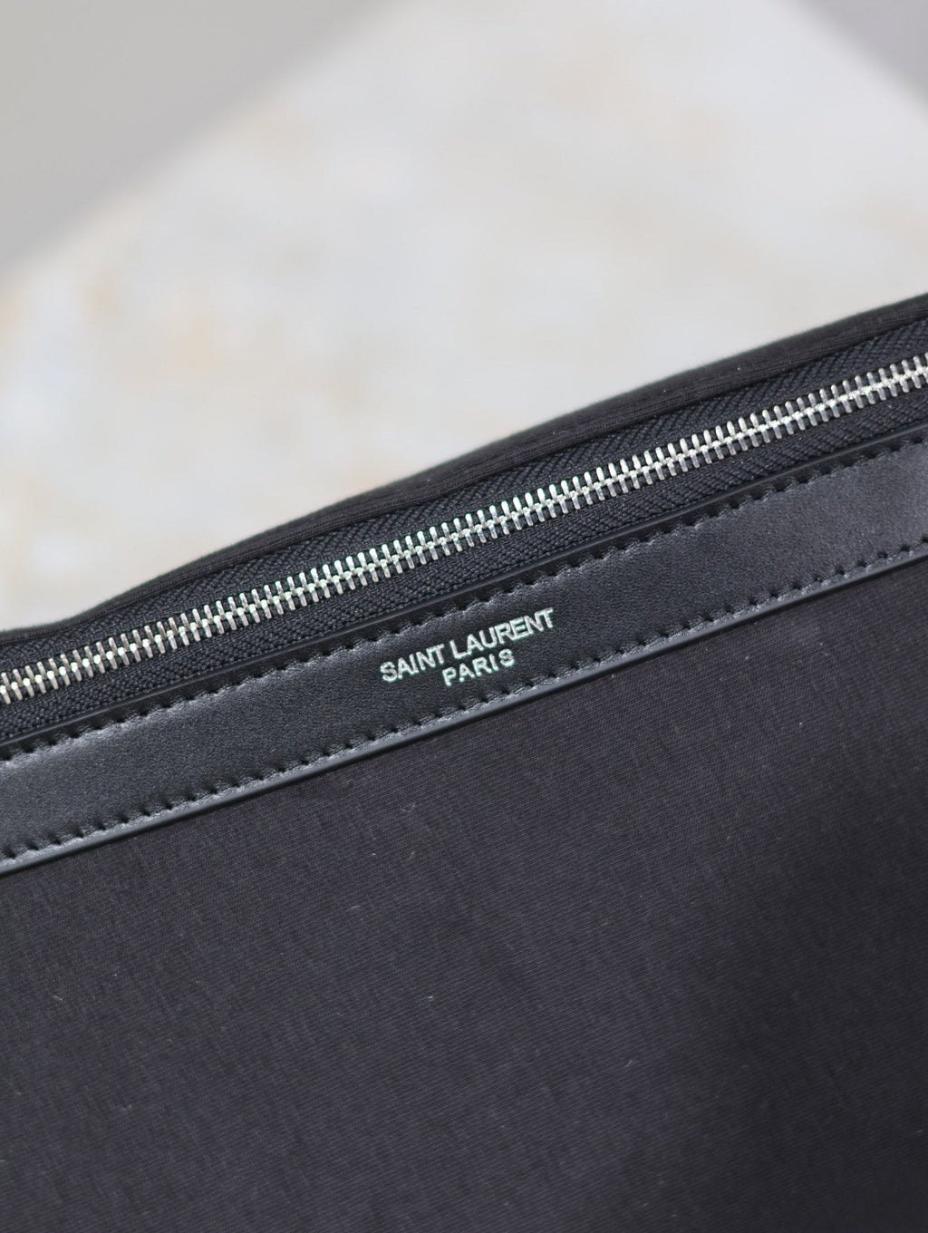 Saint Laurent 25S Classic Crossbody Bag 26 in Black Canvas Silver Hardwre