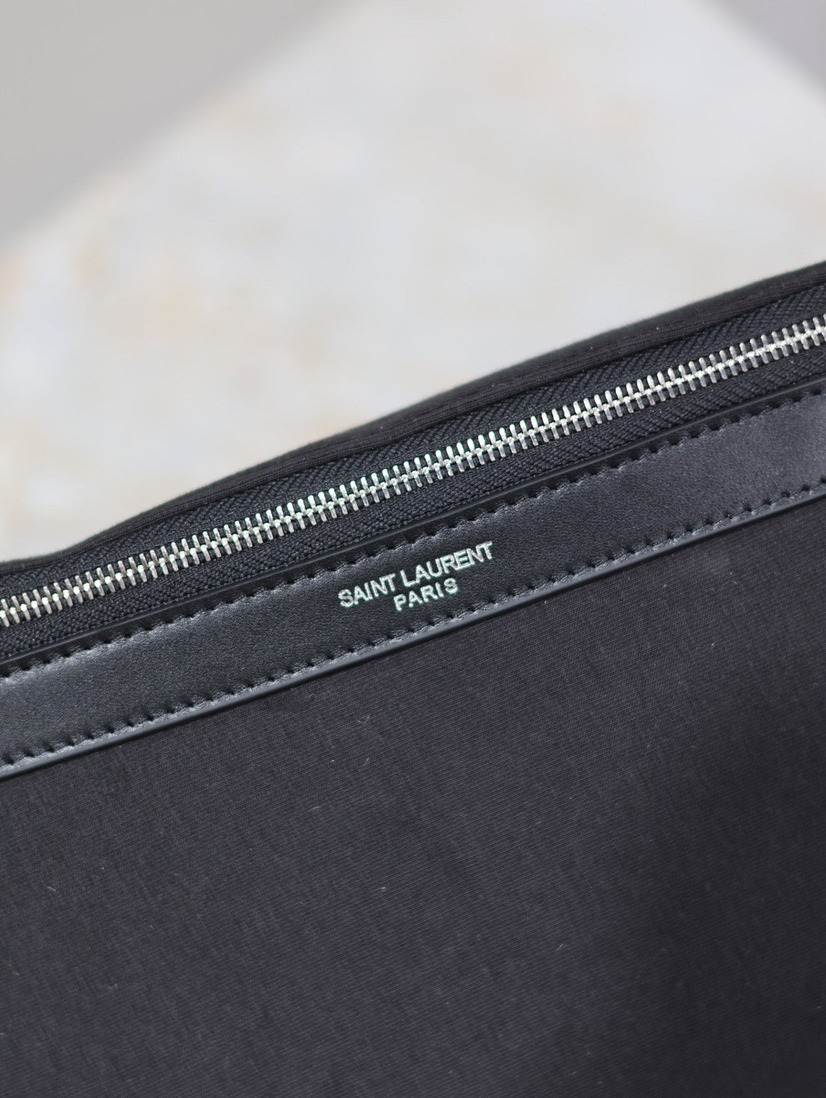 Saint Laurent 25S Classic Crossbody Bag 26 in Black Canvas Silver Hardwre