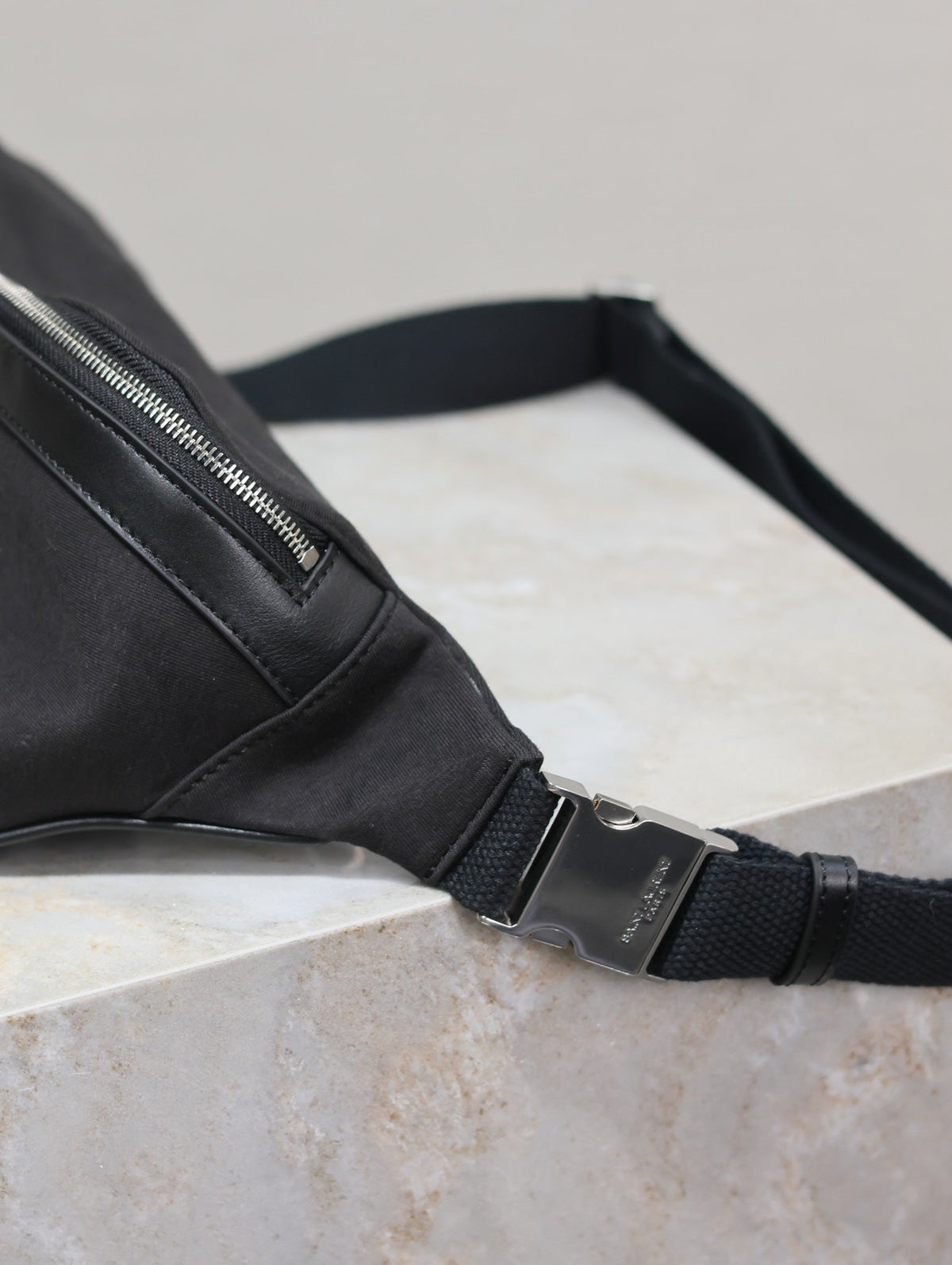 Saint Laurent 25S Classic Crossbody Bag 26 in Black Canvas Silver Hardwre