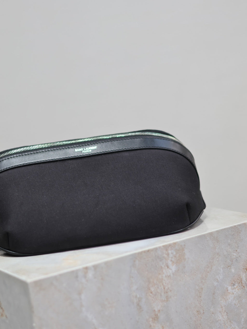 Saint Laurent 25S Classic Crossbody Bag 26 in Black Canvas Silver Hardwre
