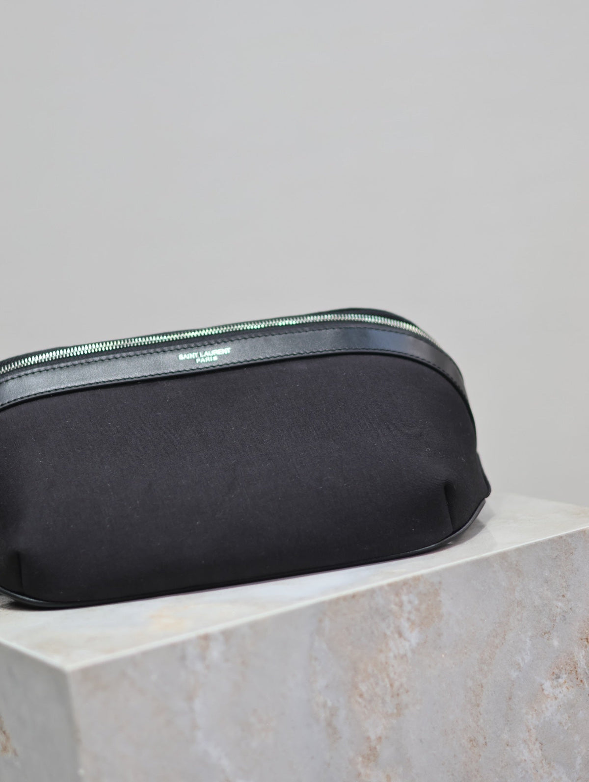 Saint Laurent 25S Classic Crossbody Bag 26 in Black Canvas Silver Hardwre