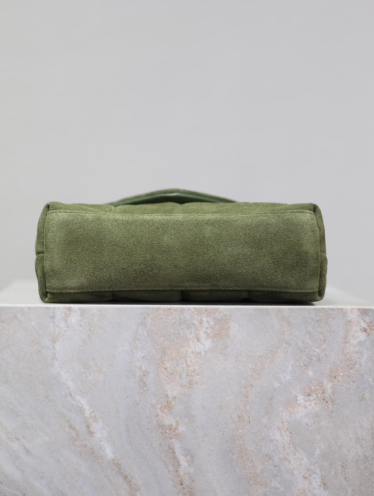 Saint Laurent Puffer Toy 23 in Pickle Green Suede Gold Hardware Bag