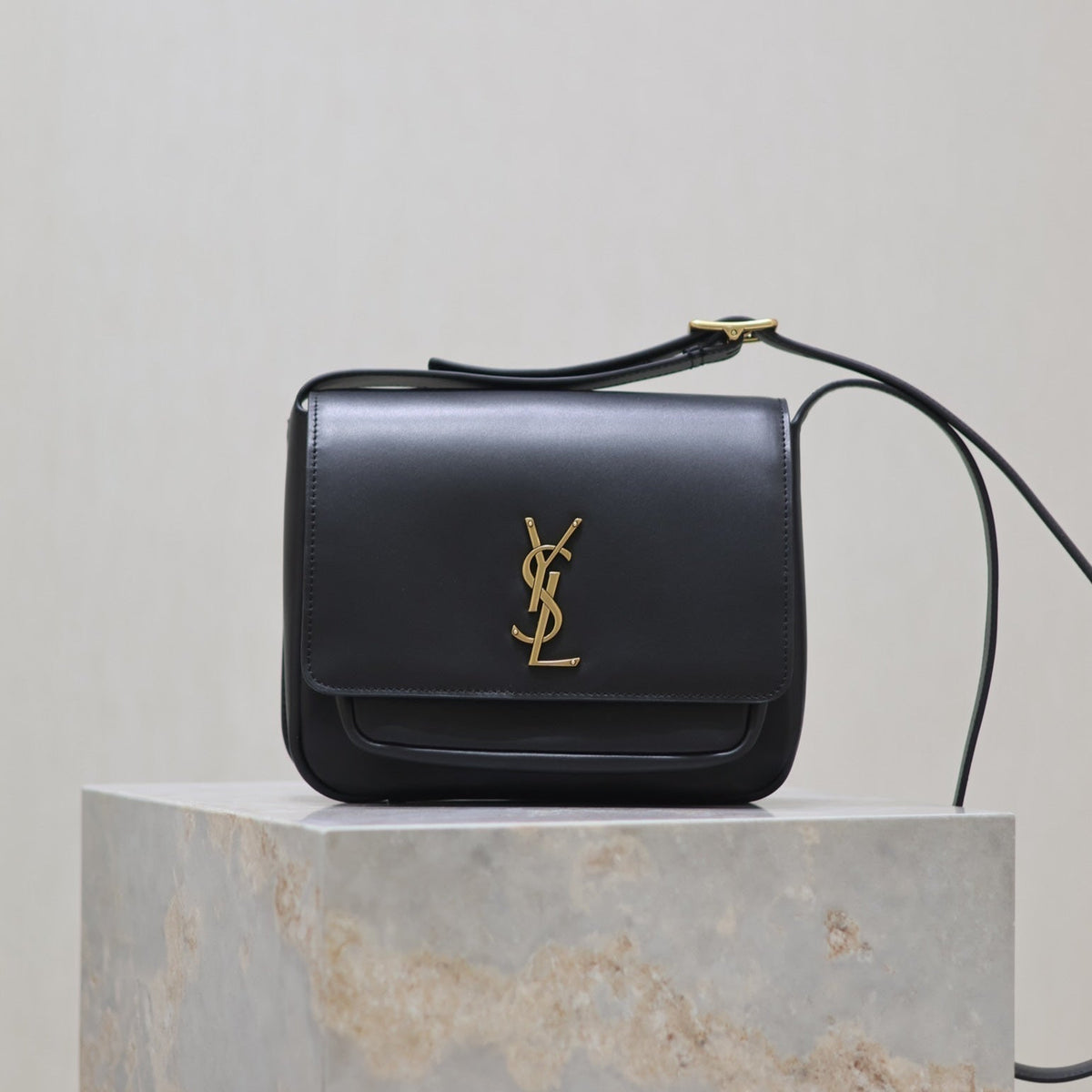 Saint Laurent 25S Niki Baby 22 in Black Calfskin Gold Hardwre Bag