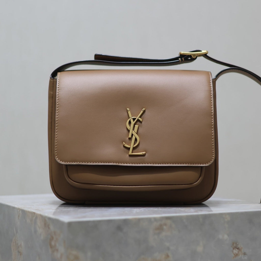 Saint Laurent 25S Niki Baby 22 in Brown Calfskin Gold Hardwre Bag