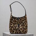 Saint Laurent Le 5 À 7 Small Supple 23 in Leopard Print Calfskin Bag