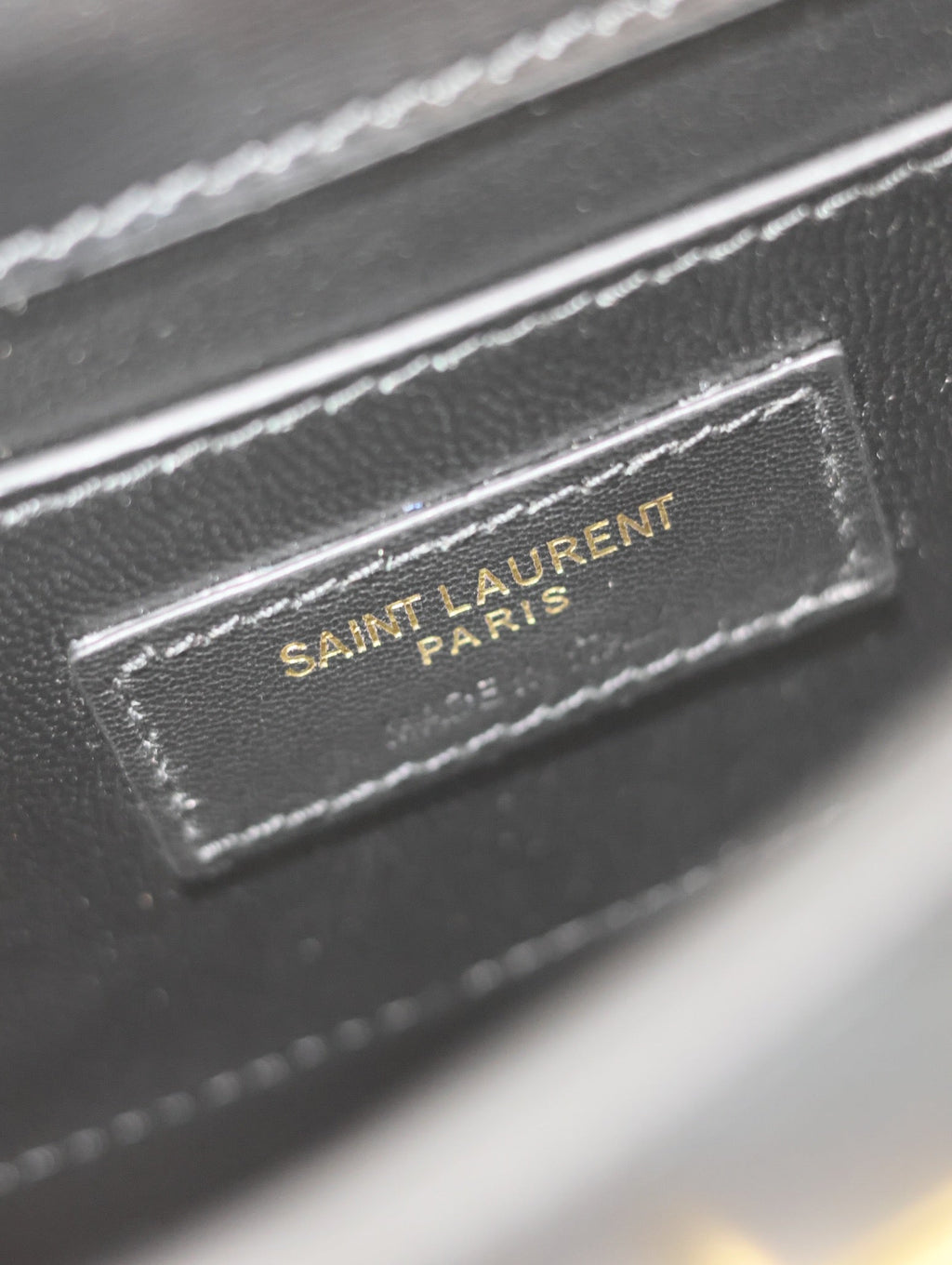 Saint Laurent Manhattan Mini 19 in Black Smooth Lambskin Gold Buckle Bag