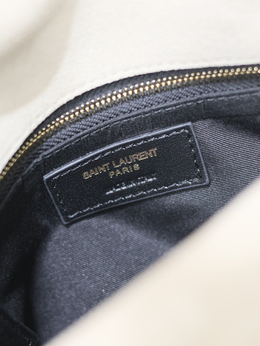 Saint Laurent 25S Loulou Puffer MM 29 in Smokey Taupe Suede Gold Hardwre Bag
