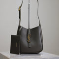 Saint Laurent 25S Le 5 À 7 Bag 16 in Light Musk Grained Calfskin Gold Hardwre
