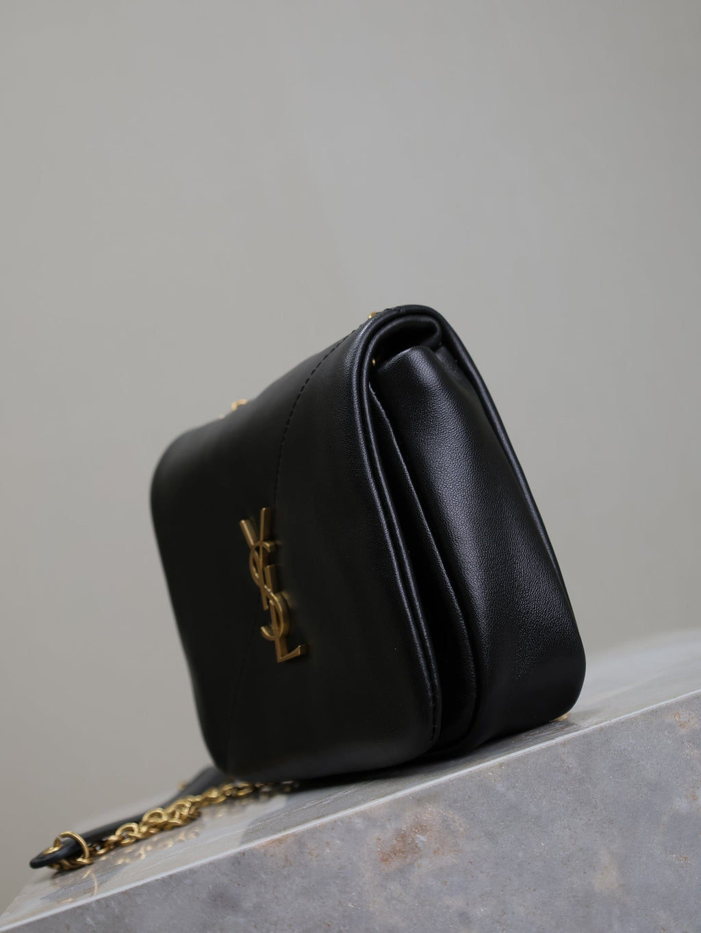Saint Laurent 25S Jamie Cube 16 in Black Calfskin Bag