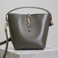 Saint Laurent 25S Le 37 Mini 20 in Dark Olive Calfskin Gold Hardwre Bag
