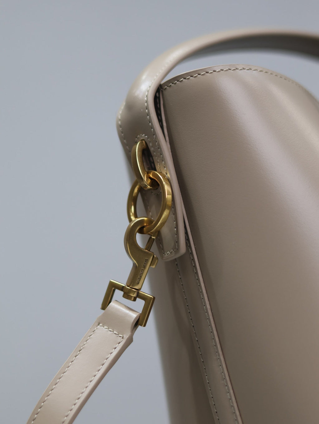 Saint Laurent 25S Le 37 Bucket 20 in Beige Calfskin Gold Hardware