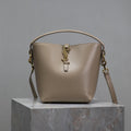 Saint Laurent 25S Le 37 Bucket 20 in Beige Calfskin Gold Hardware