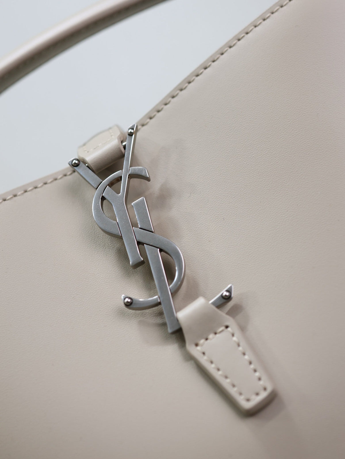 Saint Laurent 25S Le 37 Bag 20 in Dusty Gray Calfskin Silver Hardwre