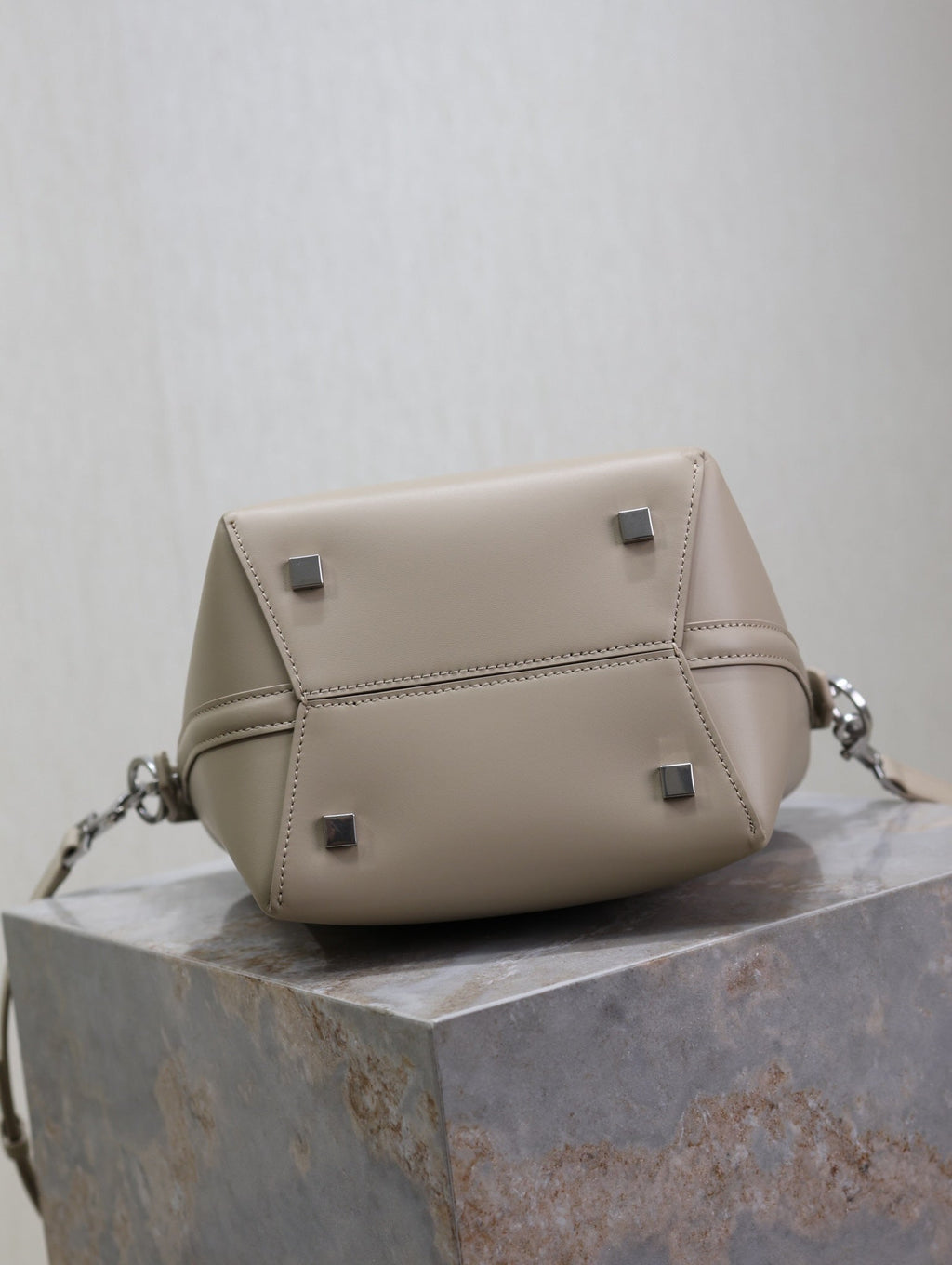 Saint Laurent 25S Le 37 Bag 20 in Dusty Gray Calfskin Silver Hardwre