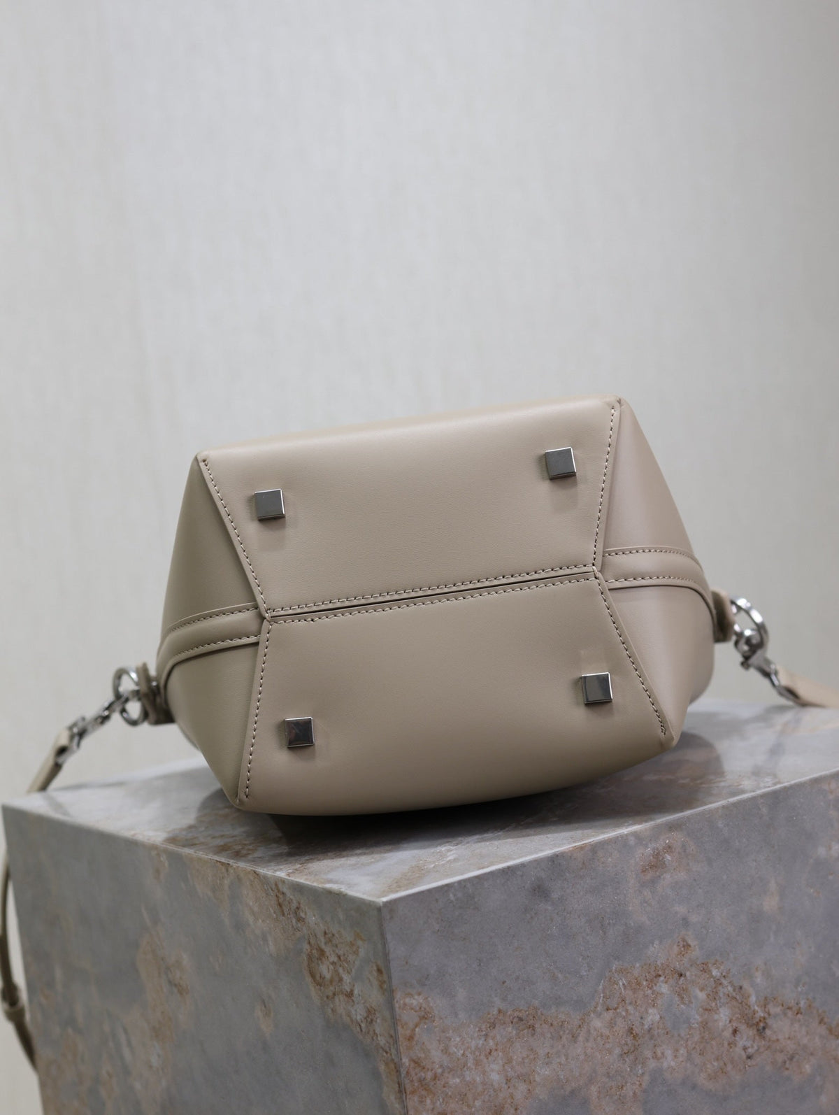 Saint Laurent 25S Le 37 Bag 20 in Dusty Gray Calfskin Silver Hardwre