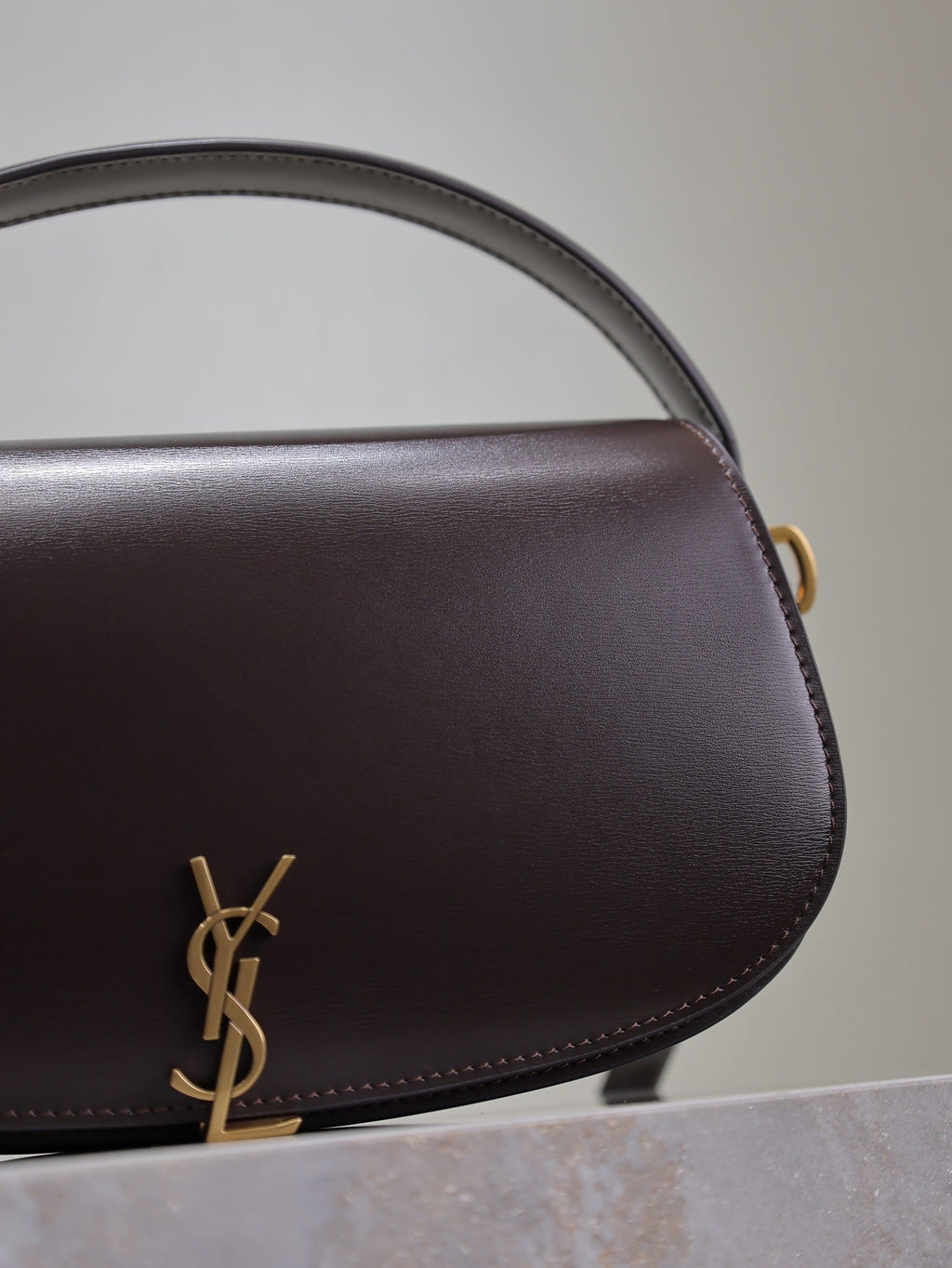 Saint Laurent Voltaire 24 in Brunette Brown Calfskin Bag