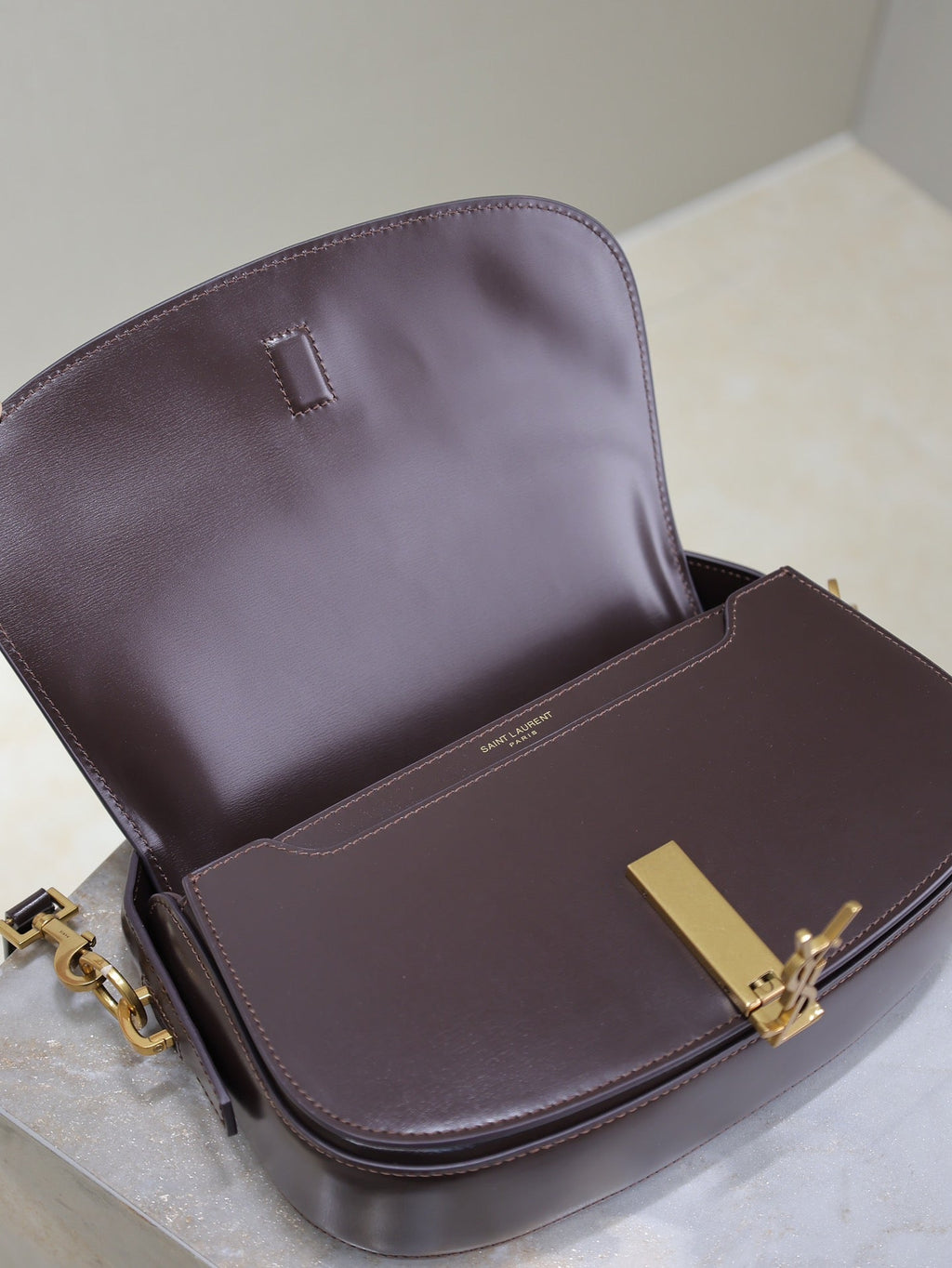 Saint Laurent Voltaire 24 in Brunette Brown Calfskin Bag