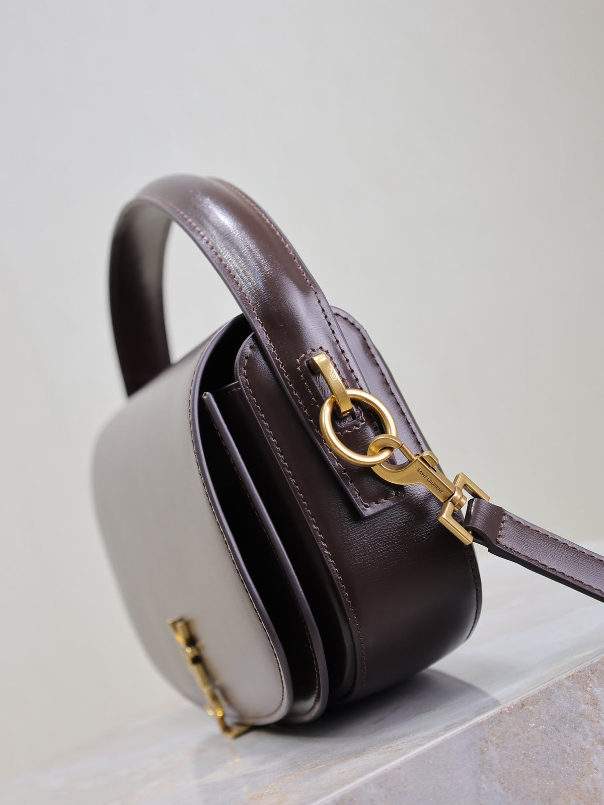Saint Laurent Voltaire 24 in Brunette Brown Calfskin Bag
