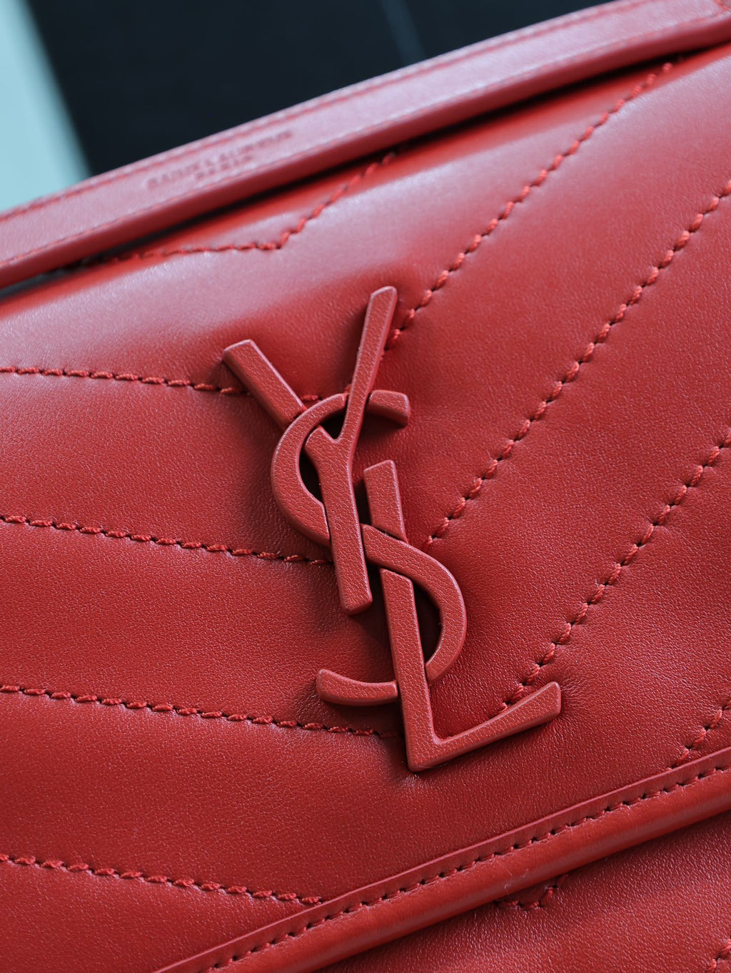 Saint Laurent Niki Medium 28 in Classic Red Lambskin Gold Hardware Bag
