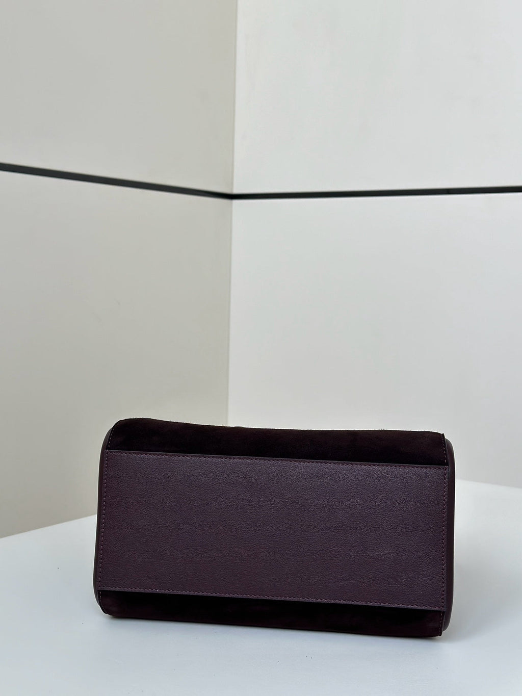 Fendi Origami Mini 19 in Wine Red Lambskin and Suede Bag