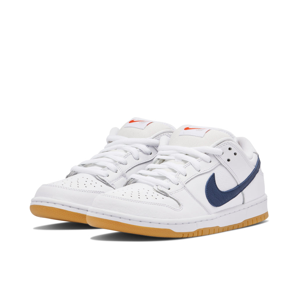 Nike SB Dunk Low Orange Label White Navy Sneakers