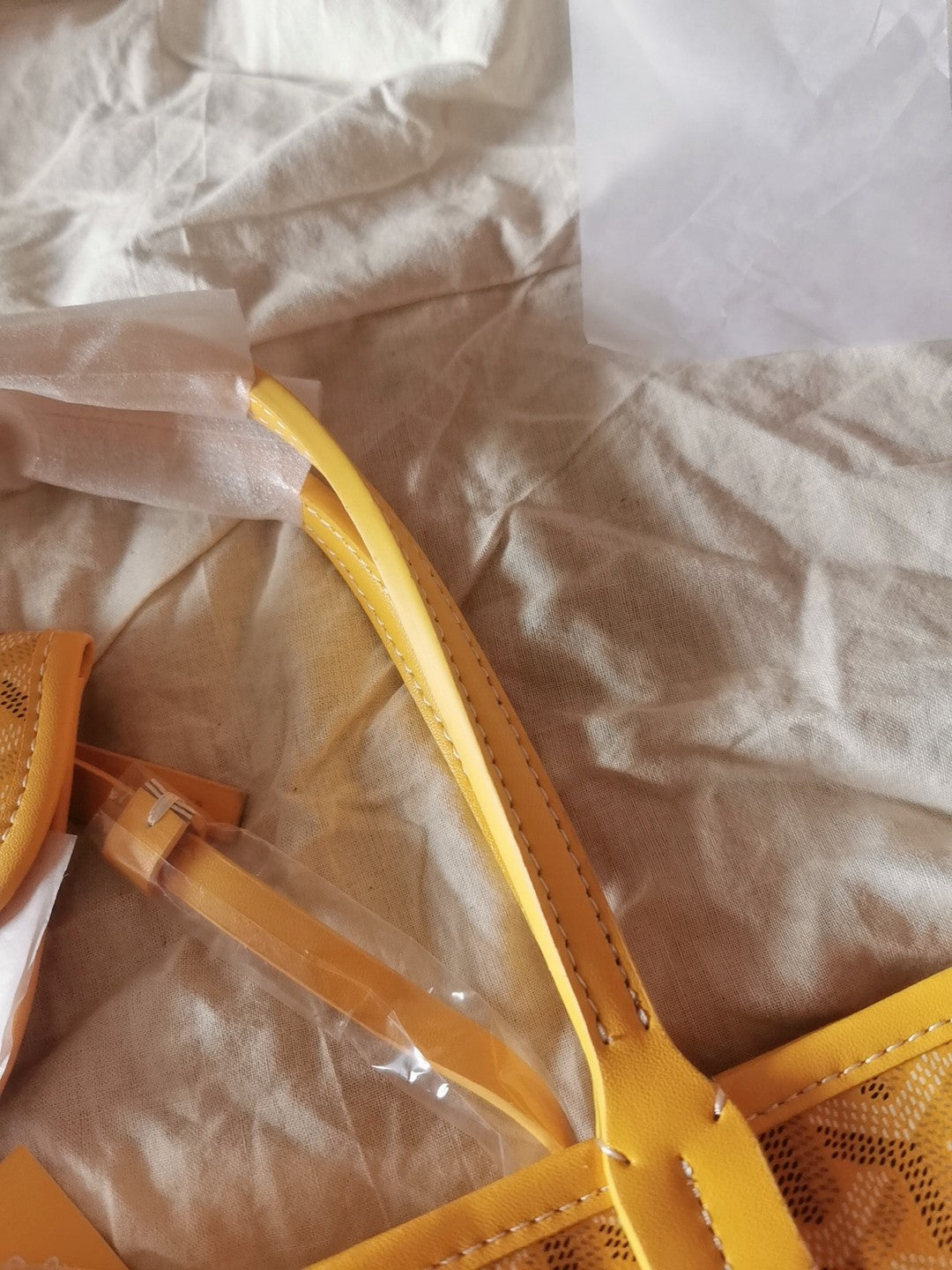 Goyard Mini Hobo Boheme 38cm Yellow Canvas