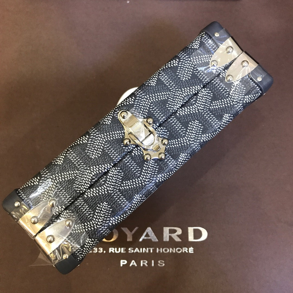 Minaudiere Trunk Bag 17cm Grey Canvas