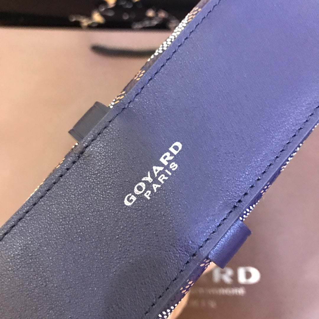 Minaudiere Trunk Bag 17cm Navy Blue Canvas