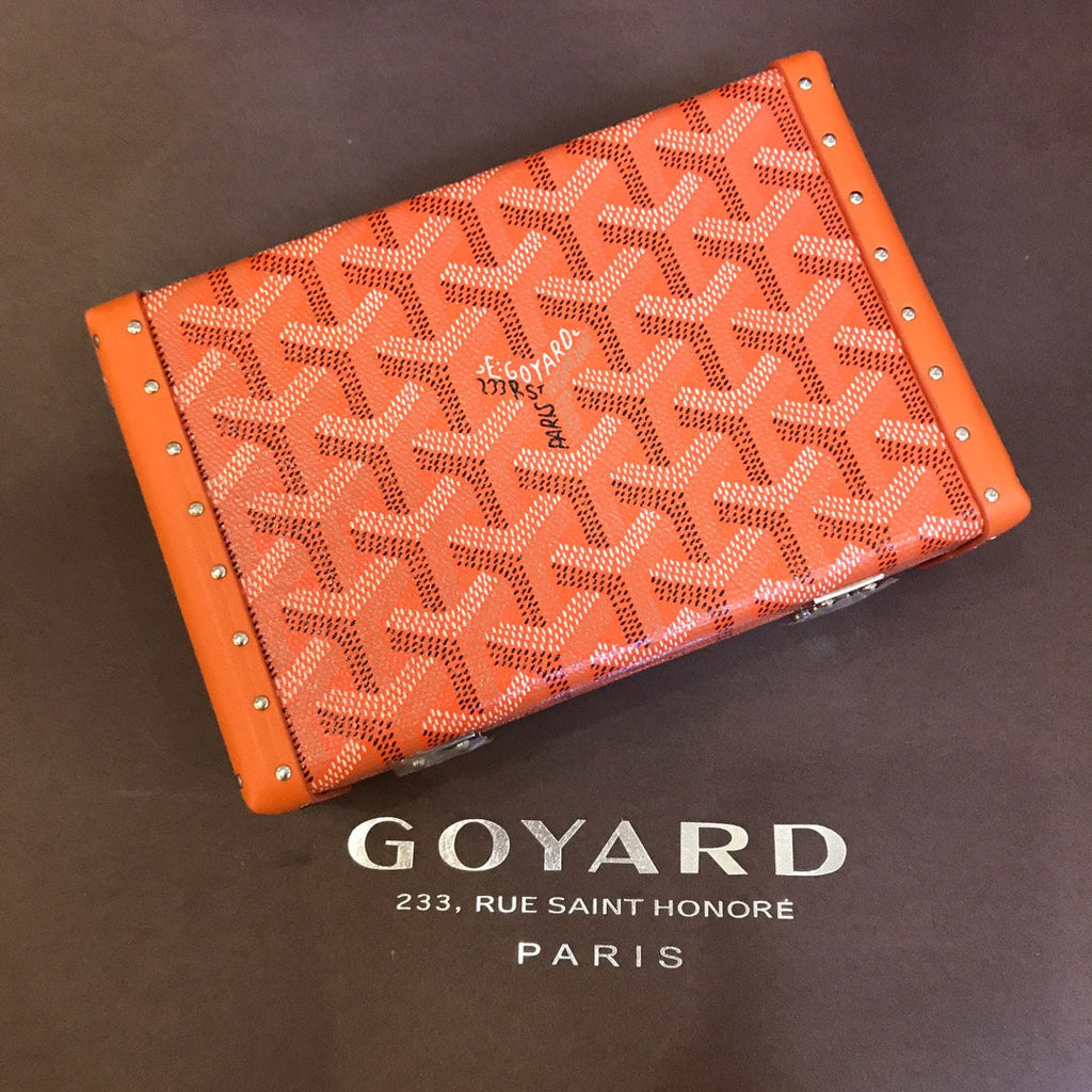 Minaudiere Trunk Bag 17cm Orange Canvas