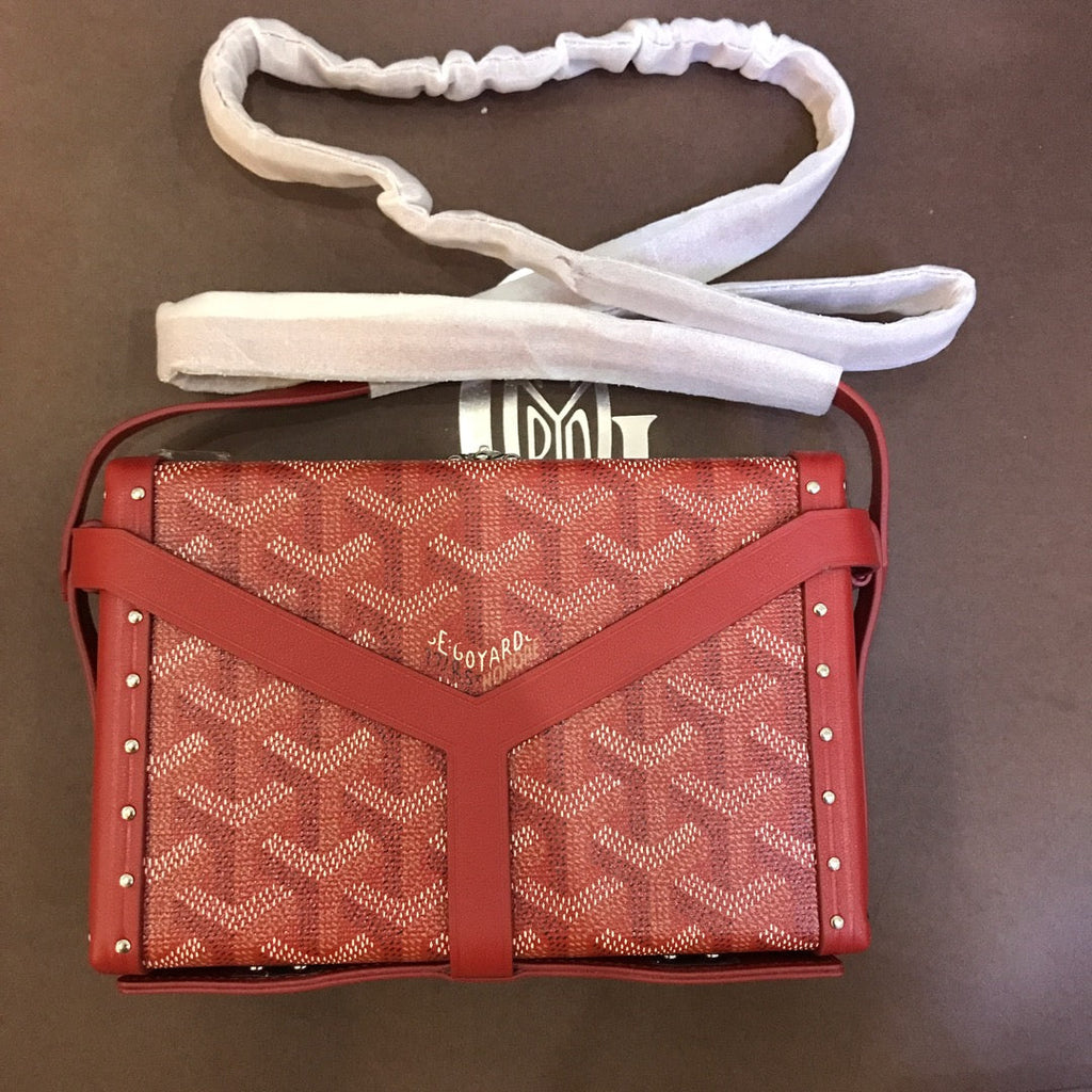 Minaudiere Trunk Bag 17cm Red Canvas