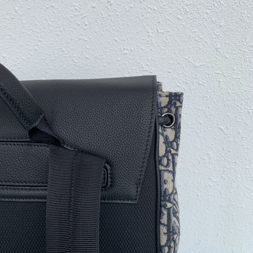 Dior Motion Backpack Beige and Black Oblique