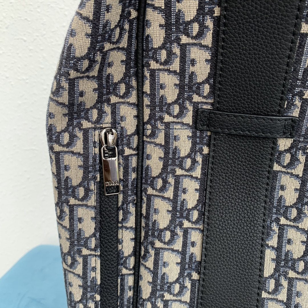 Dior Motion Backpack Beige and Black Oblique